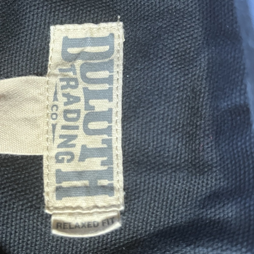Duluth Trading Co Cargo Pants Mens 34x34 Black Fire Hose Cotton Workwear Utility - Picture 10 of 16